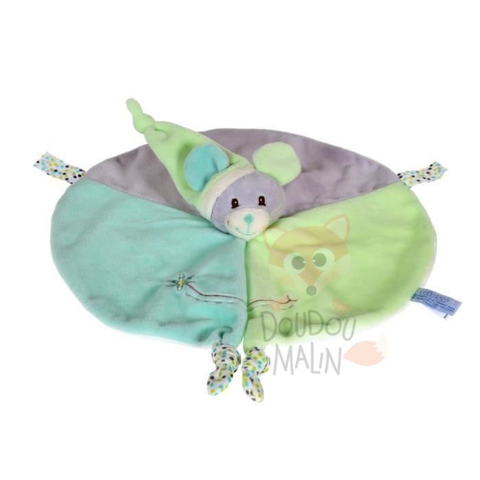  smile baby comforter mouse green blue 